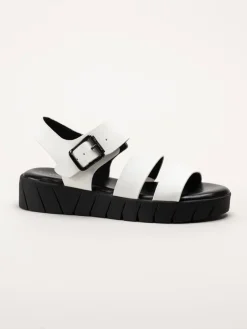 S.Oliver - Vita sandaler i skinnimitation
