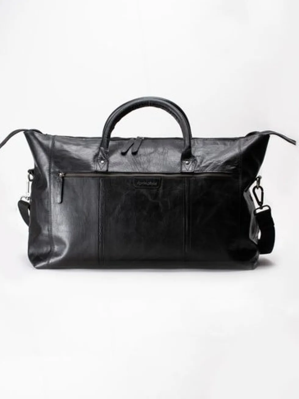 Springfield - Brun weekendbag i skinn