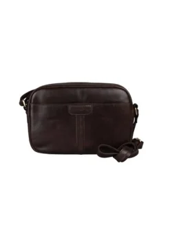 Springfield - Brun weekendbag i skinn