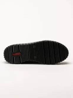 Svarta sneakers i skinn