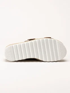 Sweeks - Sonja - Leopardmönstrade slip in sandaler i mocka