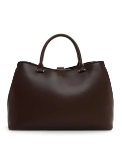 Tamaris bags - Giorgia City Shopper M - Brun minimalistisk handväska med fina detaljer