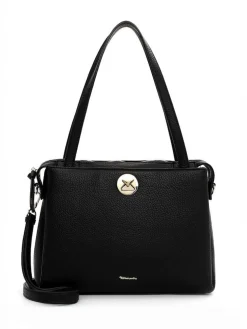 Tamaris bags - Gladis City Shopper M - Svart handväska i mjuk PU med struktur