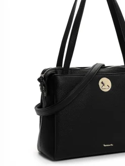 Tamaris bags - Gladis City Shopper M - Svart handväska i mjuk PU med struktur