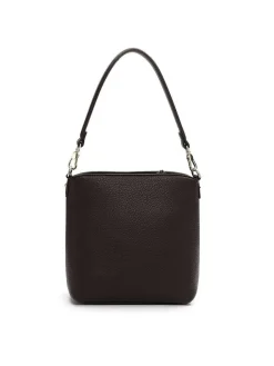 Tamaris bags - Gladis Pouch S - Mörkbrun handväska i mjuk PU med struktur