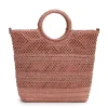 Tamaris Bags - Kassandra cityshopper M - Gammelrosa handväska i vacker raffia