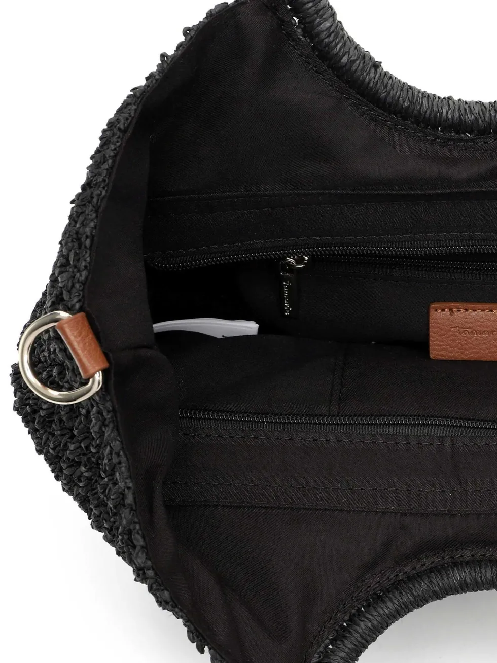 Tamaris Bags - Kassandra cityshopper M - Svart handväska i vacker raffia