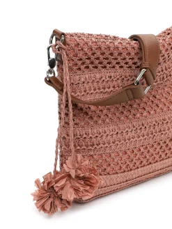 Tamaris Bags - Kassandra crossover - Gammelrosa handväska i vacker raffia