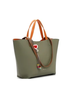 Tamaris Bags - Keshia Cityshopper L - Grön minimalistisk stor väska - två i en