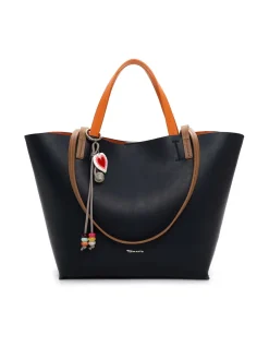 Tamaris Bags - Keshia Cityshopper L - Mörkblå minimalistisk stor väska - två i en