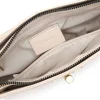 Tamaris Bags - Kristine Handbag with zipper - Ljusbeige mindre handväska i lacksyntet