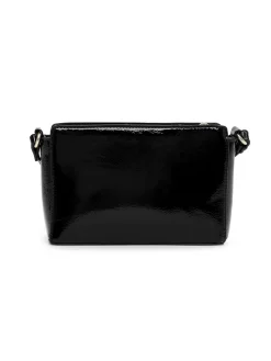 Tamaris Bags - Kristine Handbag with zipper - Svart mindre handväska i lacksyntet