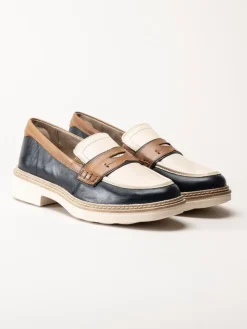 Tamaris Comfort - Multifärgade loafers i skinn