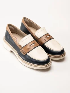 Tamaris Comfort - Multifärgade loafers i skinn