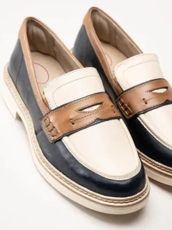 Tamaris Comfort - Multifärgade loafers i skinn