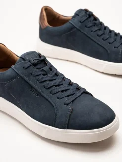 Tamaris Men - Blå sneakers i nubuck