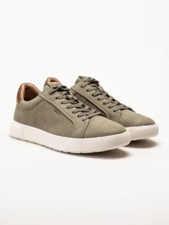 Tamaris Men - Gröna sneakers i nubuck