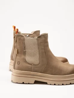 Tamaris Wide - Beiga varmfodrade boots