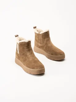 Tamaris Wide - Bruna step-in boots i mocka