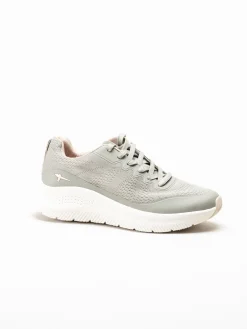 Tamaris Wide - Gröna sneakers i mesh