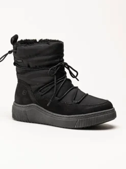 Tamaris Wide - Svarta varmfodrade boots
