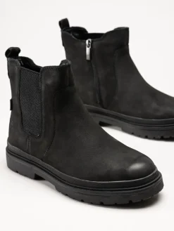 Tamaris Wide - Svarta varmfodrade boots