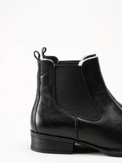 Ten Points - Pandora - Svarta chelsea boots i skinn