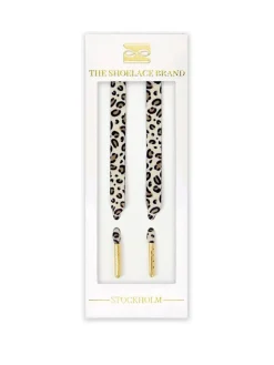 The Shoelace Brand - Classic Leopard 120 - Leopardmönstrade skoband i textil