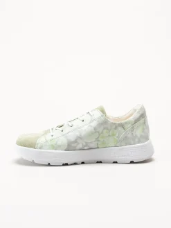 Think - Comoda - Ljusgröna sneakers i mocka