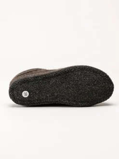 Ulle - Ulle Original - Mörkbruna slip in tofflor i ull