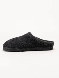 Ulle - Ulle Stripe - Svarta slip in tofflor i ull