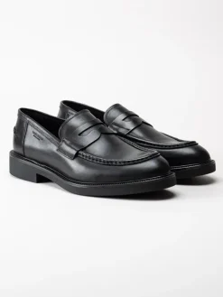 Vagabond - Alex M - Svarta loafers i skinn