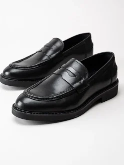 Vagabond - Alex M - Svarta loafers i skinn