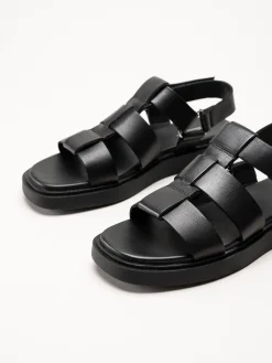 Vagabond - Connie - Svarta sandaler i skinn