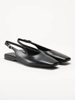 Vagabond - Delia - Svarta slingbacks i skinn