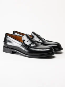 Vagabond - Steven - Svarta loafers i polido