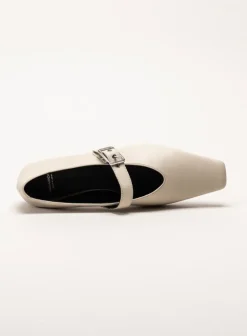 Vagabond - Wioletta - Beige ballerinaskor med sleif