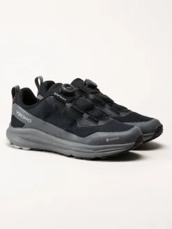 Viking Footwear - Motion Low Boa GTX M - Svarta BOA hybridskor med GoreTex