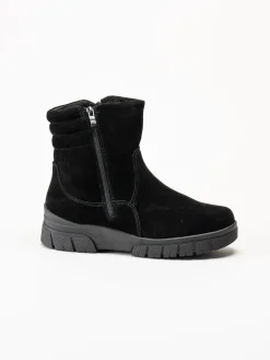 Wildflower - Selhurst - Svarta fodrade boots i mocka