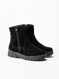 Wildflower - Selhurst - Svarta fodrade boots i mocka